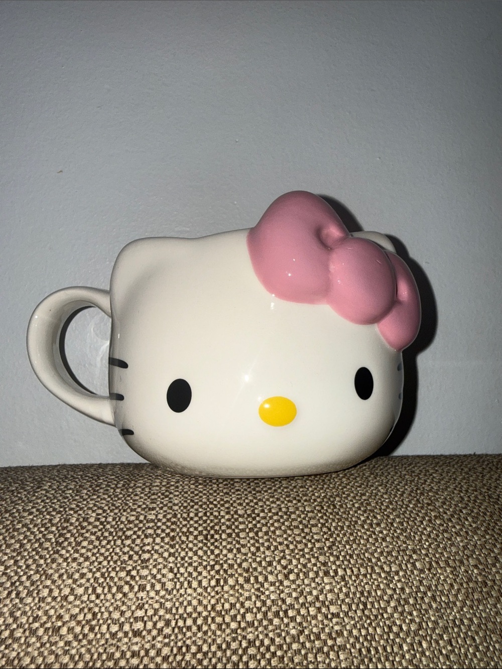 Hello Kitty Ceramic Face Mug with Pink Bow